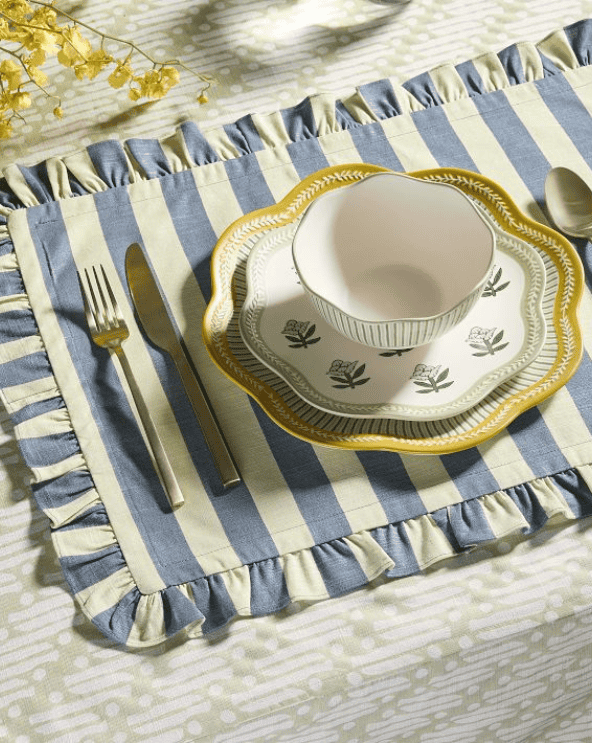 Rhode Stripe Cotton Placemats